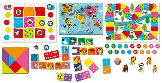 Ludattica La Valigia Scaccia Noia Valigetta Giocattolo Con 6 Giochi Di Società Per Bambini +4 Anni
