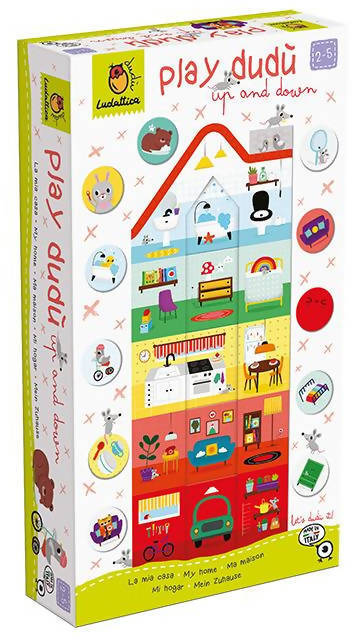 Ludattica Play Dudù up And Down La Mia Casa Costruisci La Tua Casa Colorata Gioco Educativo Multicolore 3-5 Anni