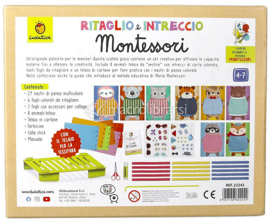 Ludattica Ritaglio E Intreccio Montessori La Palestra Creativa Per Lo Sviluppo Della Manualita Per Bambini Dai 4-7 Anni