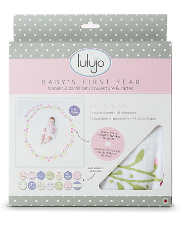 Copertina Lulujo Baby - Isn't She Lovely - in Mussola di Cotone con Kit Cards
