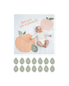 Copertina Lulujo Baby - Sweet as a Peach - in Mussola di Cotone con Kit Cards