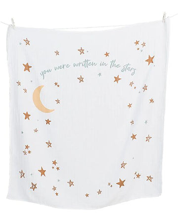 Copertina Lulujo Baby - Written in the Stars - in Mussola di Cotone con Kit Cards