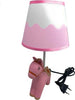Lume-Abat-Jour-Comodino-Per-Cameretta-Lampada-A-Cavallo-E27-Resina-Lumetto-D16