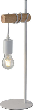 Lume Arizona Bianco 1Xe27 16X50,5Cm Illuminazione/Illuminazione per interni/Lampade/Lampade da tavolo e abat-jour Led Mall Home - Napoli, Commerciovirtuoso.it