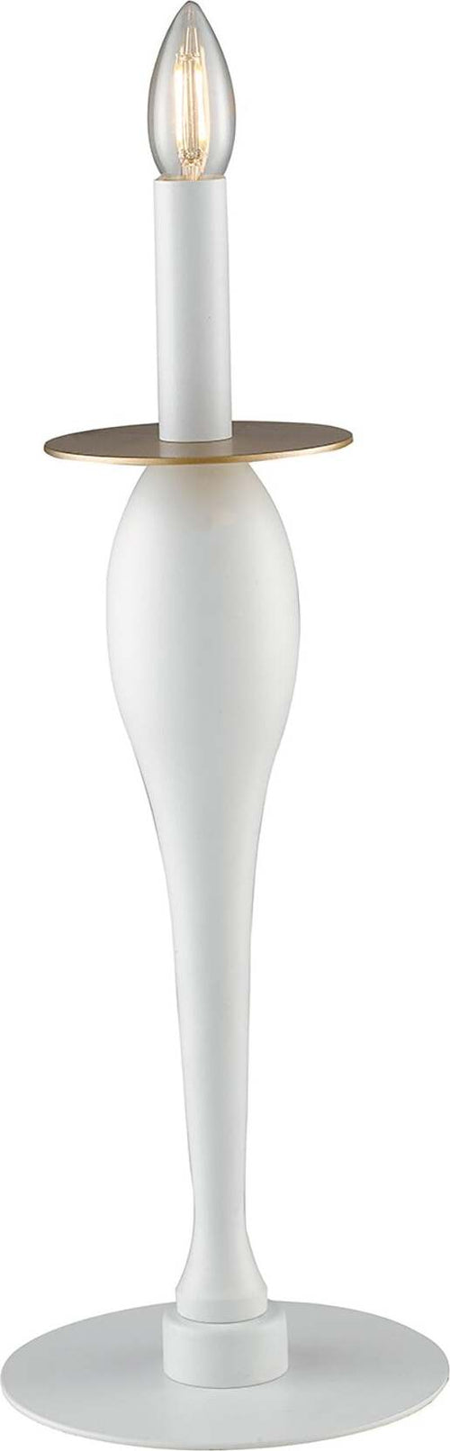 Lume Armstrong Bianco 1Xe14 18X45Cm Illuminazione/Illuminazione per interni/Lampade/Lampade da tavolo e abat-jour Led Mall Home - Napoli, Commerciovirtuoso.it