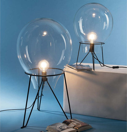 Lume Azuma Trasparente 1Xe27 38X63Cm Illuminazione/Illuminazione per interni/Lampade/Lampade da tavolo e abat-jour Led Mall Home - Napoli, Commerciovirtuoso.it