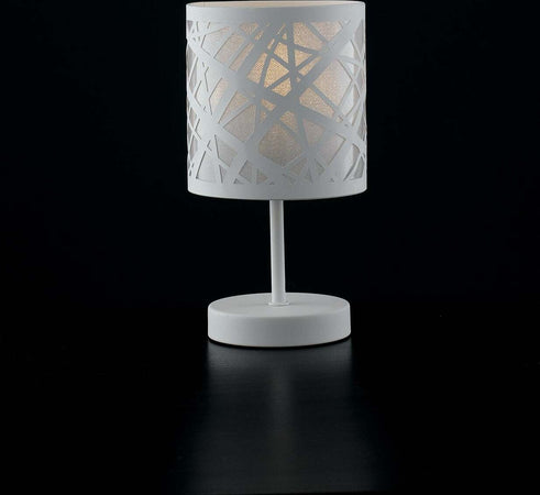Lume Batik Bianco 1Xe14 13X19Cm Illuminazione/Illuminazione per interni/Lampade/Lampade da tavolo e abat-jour Led Mall Home - Napoli, Commerciovirtuoso.it