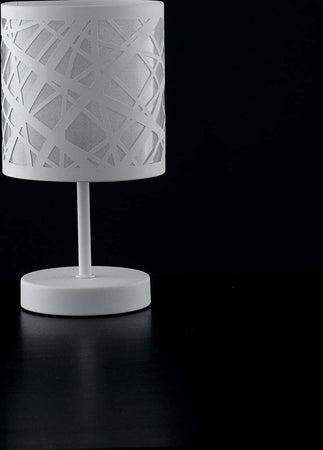 Lume Batik Bianco 1Xe14 13X19Cm Illuminazione/Illuminazione per interni/Lampade/Lampade da tavolo e abat-jour Led Mall Home - Napoli, Commerciovirtuoso.it