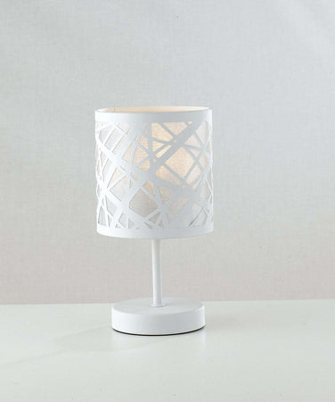 Lume Batik Bianco 1Xe14 13X19Cm Illuminazione/Illuminazione per interni/Lampade/Lampade da tavolo e abat-jour Led Mall Home - Napoli, Commerciovirtuoso.it