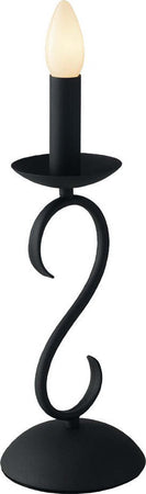 Lume Beatrice Antracite 1Xe14 14X33Cm Illuminazione/Illuminazione per interni/Lampade/Lampade da tavolo e abat-jour Led Mall Home - Napoli, Commerciovirtuoso.it