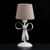 Lume-Classico-Provenzale-Bianco-Shabby-Con-Paralumi-Tortora-1-Luce-Lucy