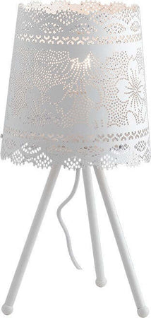 Lume Cluny Bianco 1Xe27 20X46Cm Illuminazione/Illuminazione per interni/Lampade/Lampade da tavolo e abat-jour Led Mall Home - Napoli, Commerciovirtuoso.it