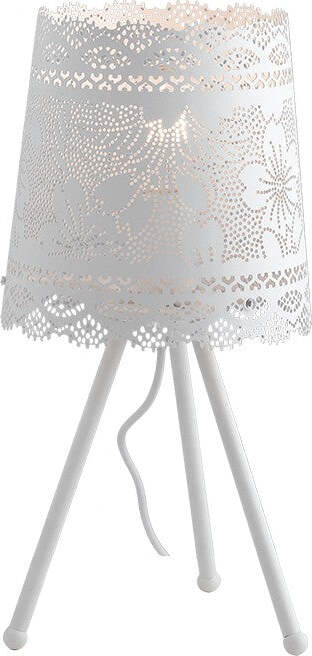 Lume Cluny Bianco 1Xe27 20X46Cm Illuminazione/Illuminazione per interni/Lampade/Lampade da tavolo e abat-jour Led Mall Home - Napoli, Commerciovirtuoso.it