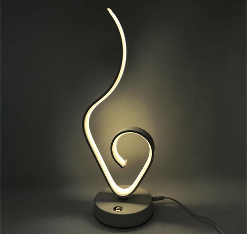 Lume-Da-Comodino-9-W-Lumetto-Stile-Moderno-Lampada-Led-Luce-Calda-3000k-D04-c-Universo