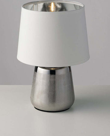 Lume Ecstasy Silver 1Xe14 17X29Cm Illuminazione/Illuminazione per interni/Lampade/Lampade da tavolo e abat-jour Led Mall Home - Napoli, Commerciovirtuoso.it