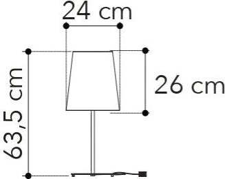 Lume-Elvis-Nero-1Xe27-24X63,5Cm