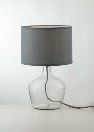 Lume Hendrix Grigio 1Xe27 23X37Cm Illuminazione/Illuminazione per interni/Lampade/Lampade da tavolo e abat-jour Led Mall Home - Napoli, Commerciovirtuoso.it