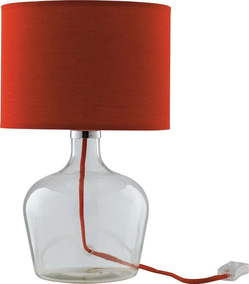 Lume Hendrix Rosso 1Xe27 23X37Cm Illuminazione/Illuminazione per interni/Lampade/Lampade da tavolo e abat-jour Led Mall Home - Napoli, Commerciovirtuoso.it