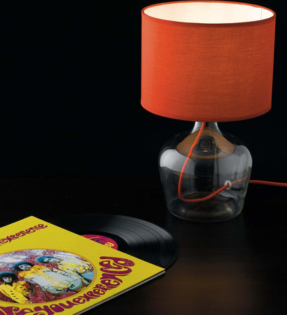 Lume Hendrix Rosso 1Xe27 23X37Cm Illuminazione/Illuminazione per interni/Lampade/Lampade da tavolo e abat-jour Led Mall Home - Napoli, Commerciovirtuoso.it