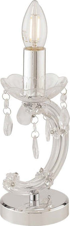 Lume Houston Trasparente 1Xe14 9,5X24Cm Illuminazione/Illuminazione per interni/Lampade/Lampade da tavolo e abat-jour Led Mall Home - Napoli, Commerciovirtuoso.it