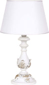 Lume-In-Legno-Classico-Bianco-Opaco-Con-Paralume-1-Luce-Fenicottero