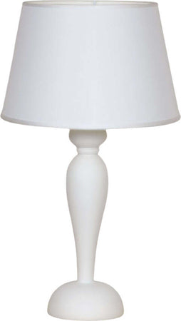 Lume-In-Legno-Classico-Bianco-Opaco-Con-Paralume-1-Luce-Sula