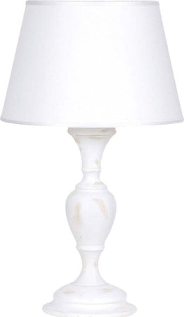 Lume-In-Legno-Classico-Bianco-Sciupato-Con-Paralume-1-Luce-Folaga