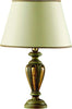 Lume-In-Legno-Classico-Verde-Etrusco-Oro-Con-Paralume-1-Luce-Piccione