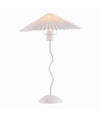 Lume In Metallo Bianco Moderno Abat Jour E27 Lampada Tavolo Con Interruttore D25