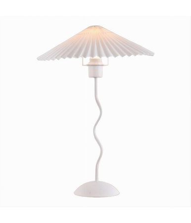 Lume In Metallo Bianco Moderno Abat Jour E27 Lampada Tavolo Con Interruttore D25