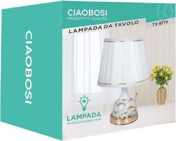 Lume Lampada Abat Jour Comodino Com? Da Tavolo Arredo Camera Casa Luce Tx-9774 Illuminazione/Illuminazione per interni/Lampade/Lampade da tavolo e abat-jour Trade Shop italia - Napoli, Commerciovirtuoso.it