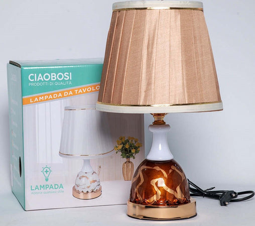 Lume Lampada Abat Jour Comodino Com? Da Tavolo Arredo Camera Casa Luce Tx-9774 Illuminazione/Illuminazione per interni/Lampade/Lampade da tavolo e abat-jour Trade Shop italia - Napoli, Commerciovirtuoso.it