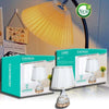 Lume-Lampada-Abat-Jour-Comodino-Comò-Da-Tavolo-Arredo-Camera-Casa-Luce-Tx-9774