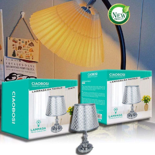 Lume Lampada Abat Jour Da Tavolo Comodino Com? Arredo Camera Casa Luce Tx-9773 Illuminazione/Illuminazione per interni/Lampade/Lampade da tavolo e abat-jour Trade Shop italia - Napoli, Commerciovirtuoso.it