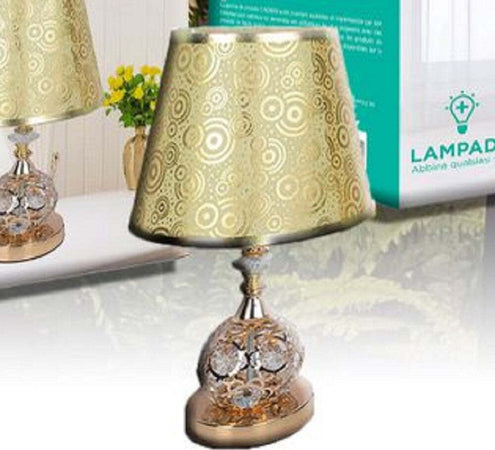 Lume Lampada Da Tavolo Abat Jour Comodino Com? Arredo Camera Casa Luce Tx-9772 Illuminazione/Illuminazione per interni/Lampade/Lampade da tavolo e abat-jour Trade Shop italia - Napoli, Commerciovirtuoso.it