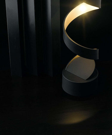 Lume Led Helix Nero/Oro 12W 960Lm 4000K 14,5X66Cm Illuminazione/Illuminazione per interni/Lampade/Lampade da tavolo e abat-jour Led Mall Home - Napoli, Commerciovirtuoso.it