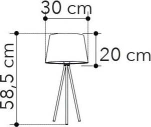 Lume-Marilyn-Bianco-1Xe27-30X58,5Cm