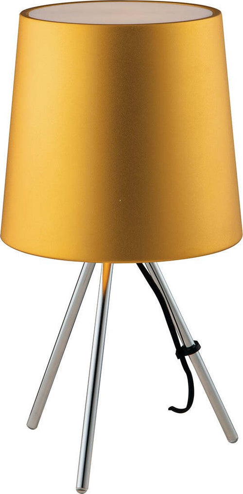 Lume Marley Oro 1Xe14 25X43,5Cm Illuminazione/Illuminazione per interni/Lampade/Lampade da tavolo e abat-jour Led Mall Home - Napoli, Commerciovirtuoso.it