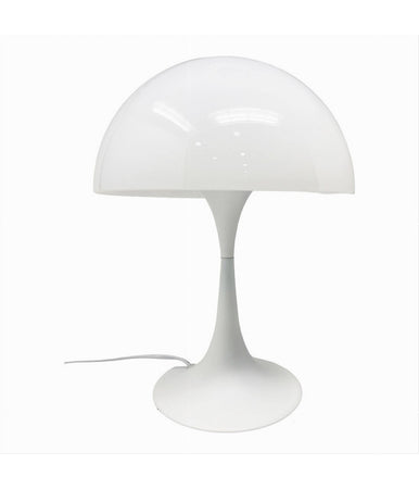 Lume Moderno Bianco Abat Jour Attacco E27 Lampada Da Tavolo Scrivania Lumetto D12