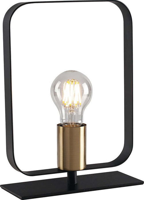Lume Smith Nero 1Xe27 19,5X24,8X8Cm Illuminazione/Illuminazione per interni/Lampade/Lampade da tavolo e abat-jour Led Mall Home - Napoli, Commerciovirtuoso.it