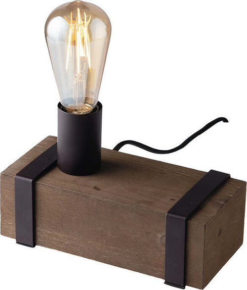 Lume Texas Nero 1Xe27 22X10X14Cm Illuminazione/Illuminazione per interni/Lampade/Lampade da tavolo e abat-jour Led Mall Home - Napoli, Commerciovirtuoso.it