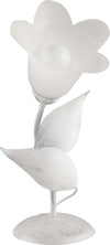 Lumetto-1-Luce-Olga-Ferro-Battuto-E-Vetro-Bianco-E-Argento