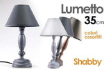 Lumetto 35cm Shabby Chic Lampada Da Tavolo Scrivania Abat Jour Colori Ass 679469 Illuminazione/Illuminazione per interni/Lampade/Lampade da tavolo e abat-jour Trade Shop italia - Napoli, Commerciovirtuoso.it