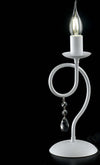 Lumetto-Classico-1-Luce-Ferro-Bianco-Shabby-e-Cristalli-Serie-Elegant