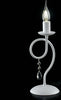 Lumetto-Classico-1-Luce-Ferro-Bianco-Shabby-e-Cristalli-Serie-Elegant