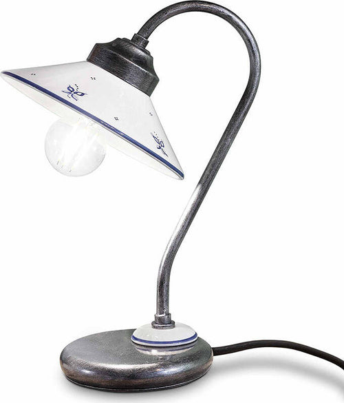 Lumetto-Classico-Asti-Metallo-E-Ceramica-Nero-Sfumato-Argento-1-Luce-E27