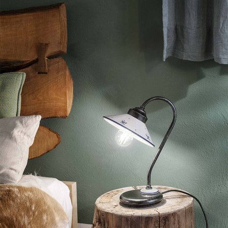 Lumetto-Classico-Asti-Metallo-E-Ceramica-Nero-Sfumato-Argento-1-Luce-E27