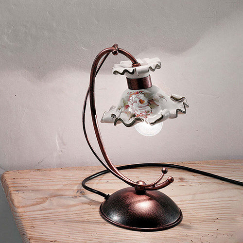 Lumetto-Classico-Milano-Metallo-E-Ceramica-Nero-Sfumato-Rame-1-Luce-E14