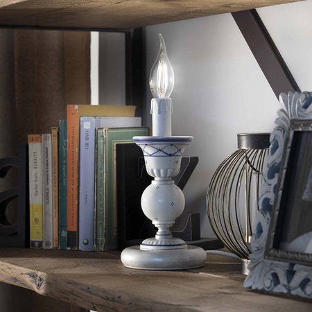 Lumetto-Classico-Sanremo-Metallo-E-Ceramica-Bianco-Sfumato-Argento-1-Luce-E14