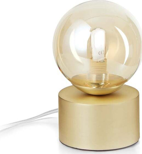 Lumetto-Contemporaneo-Perlage-Metallo-Ottone-1-Luce-G9-15W-3000K-Ip20